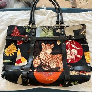 salvatore ferragamo animal print bag